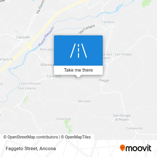 Faggeto Street map