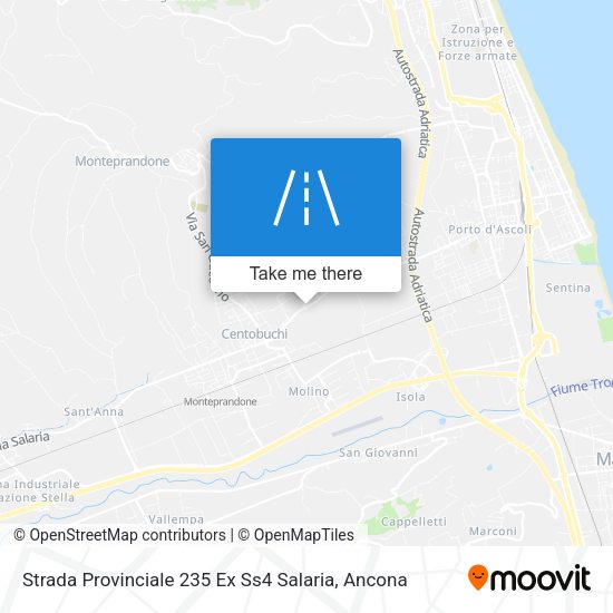 Strada Provinciale 235 Ex Ss4 Salaria map