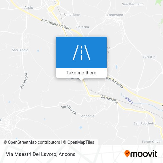 Via Maestri Del Lavoro map