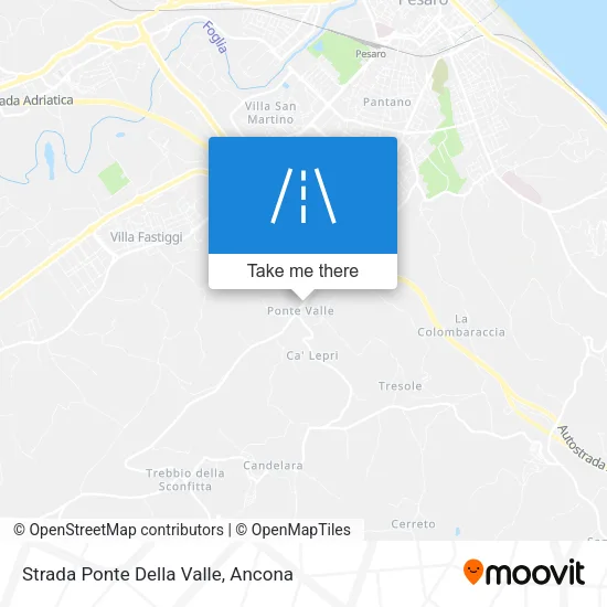 Strada Ponte Della Valle map