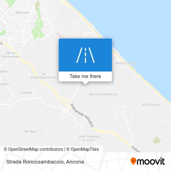 Strada Roncosambaccio map