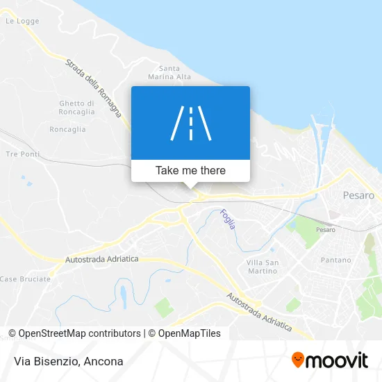 Via Bisenzio map