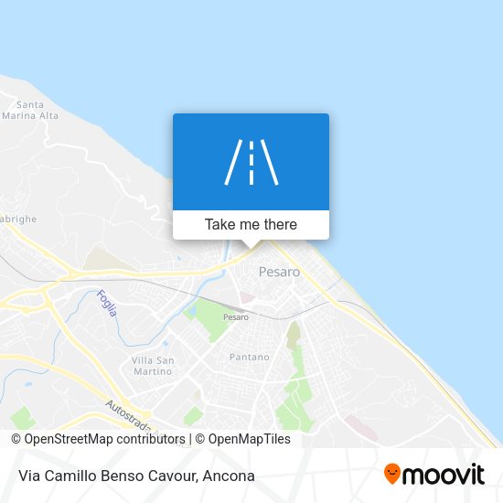 Via Camillo Benso Cavour map