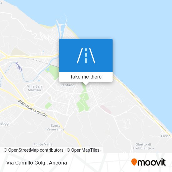 Via Camillo Golgi map