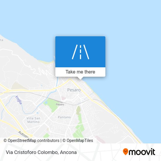 Via Cristoforo Colombo map