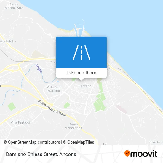 Damiano Chiesa Street map