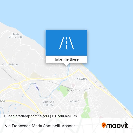 Via Francesco Maria Santinelli map