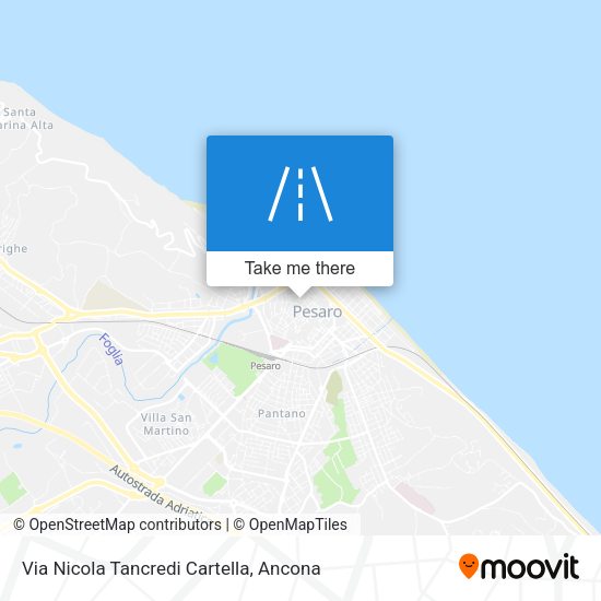 Via Nicola Tancredi Cartella map
