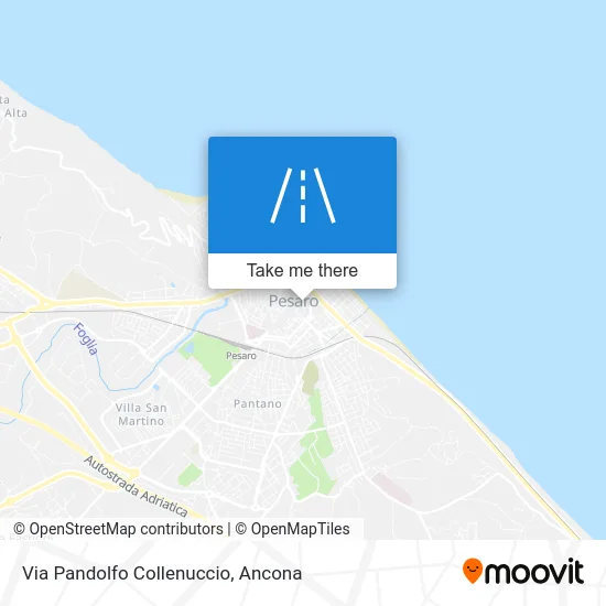 Via Pandolfo Collenuccio map