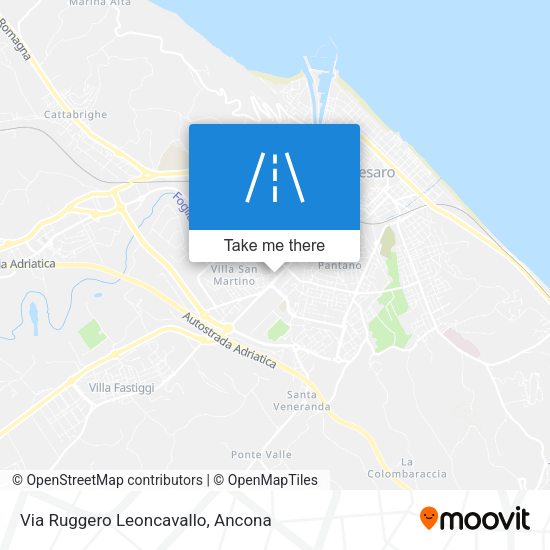 Via Ruggero Leoncavallo map