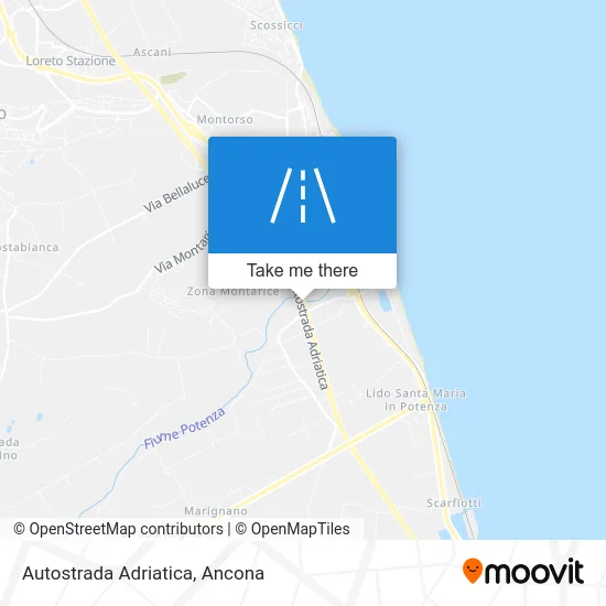 Adriatic Highway map