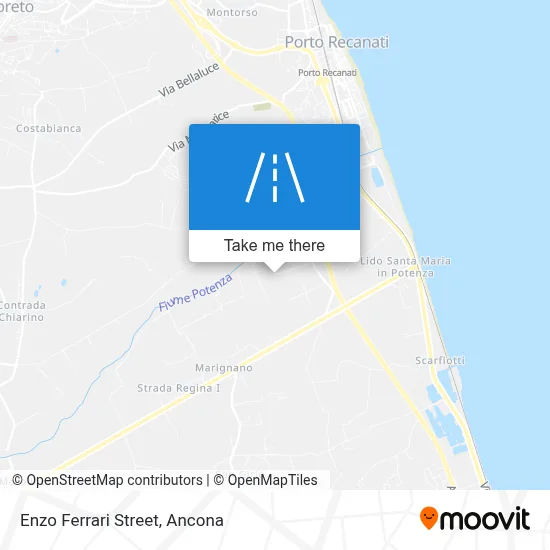 Enzo Ferrari Street map