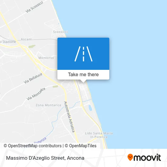 Massimo D'Azeglio Street map