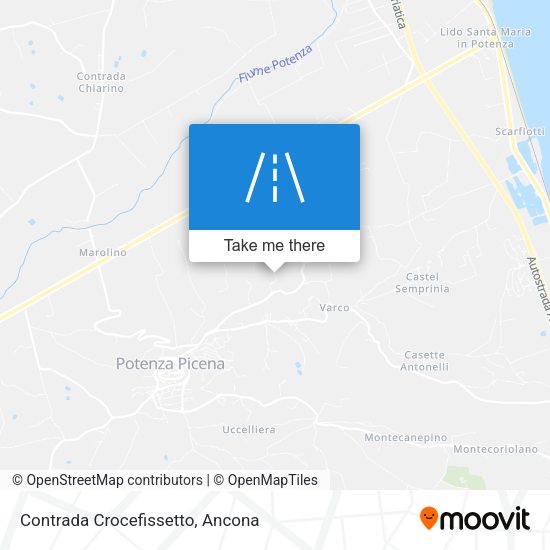 Contrada Crocefissetto map