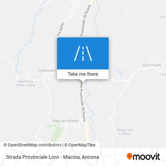 Strada Provinciale Loro - Macina map