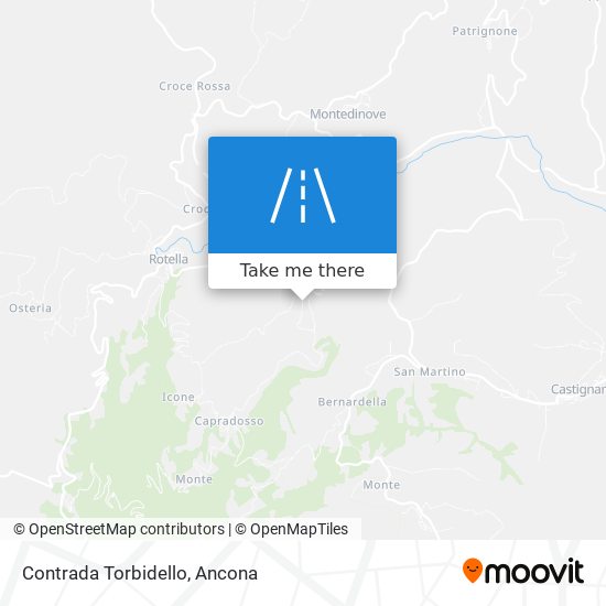 Contrada Torbidello map