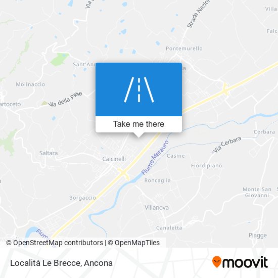 Località Le Brecce map