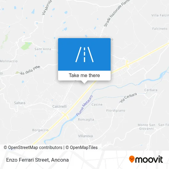 Enzo Ferrari Street map
