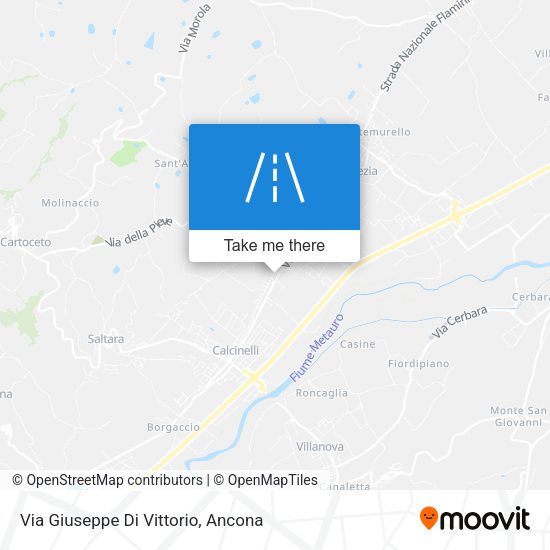 Via Giuseppe Di Vittorio map