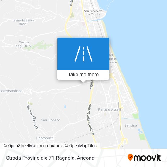 Strada Provinciale 71 Ragnola map