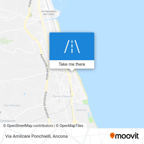 Via Amilcare Ponchielli map
