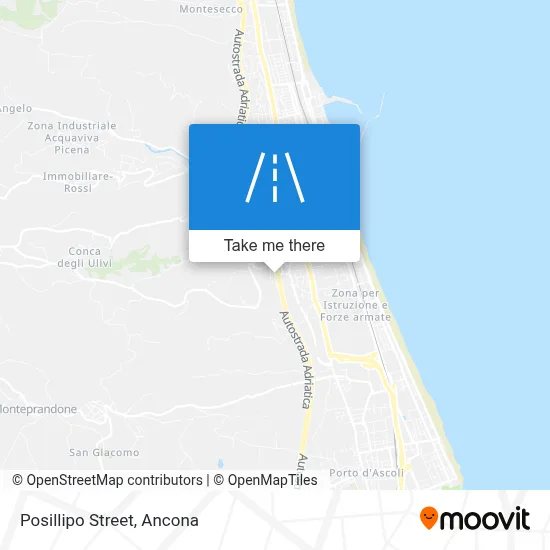 Posillipo Street map