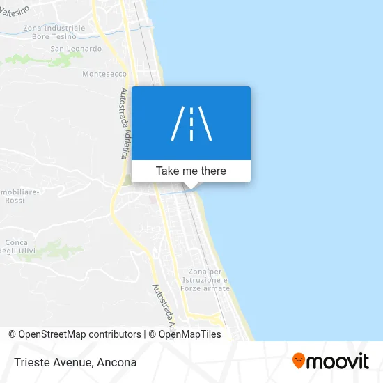 Trieste Avenue map