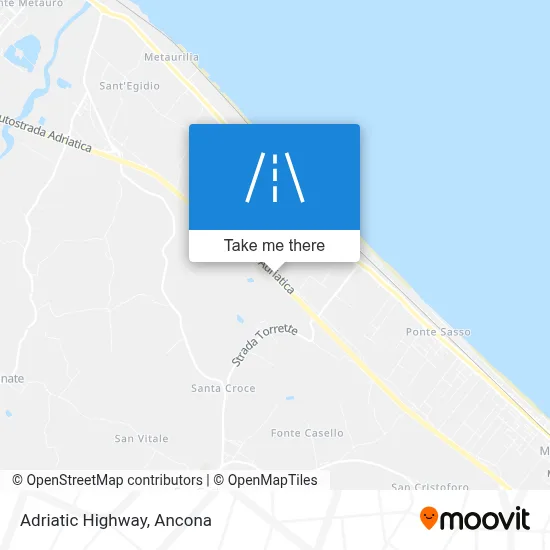 Adriatic Highway map