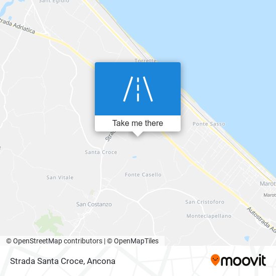 Strada Santa Croce map