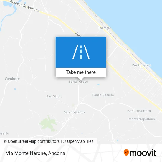 Via Monte Nerone map