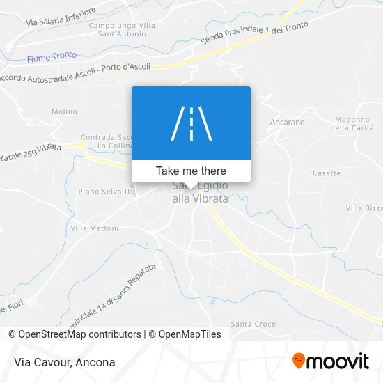 Cavour Street map