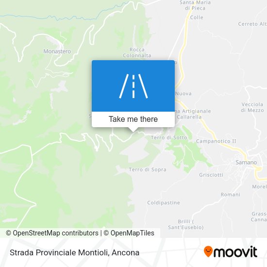 Strada Provinciale Montioli map