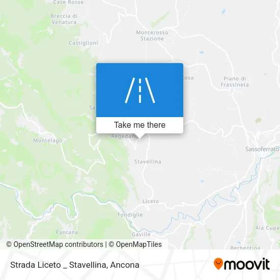 Strada Liceto _ Stavellina map