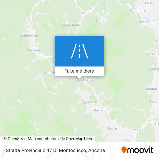 Strada Provinciale 47 Di Montecucco map
