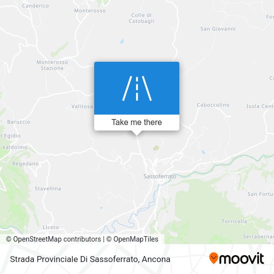 Strada Provinciale Di Sassoferrato map