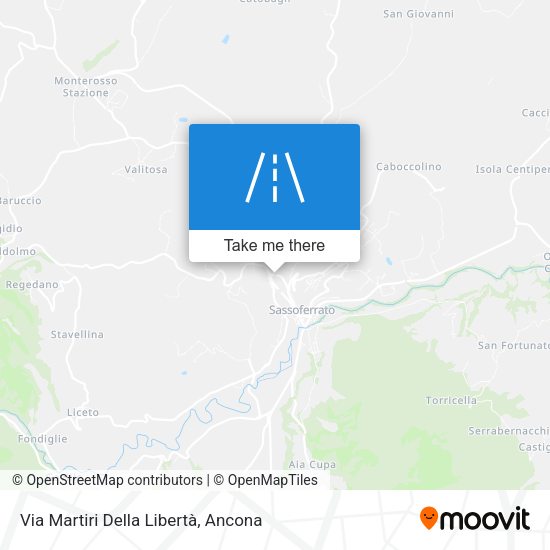 Via Martiri Della Libertà map