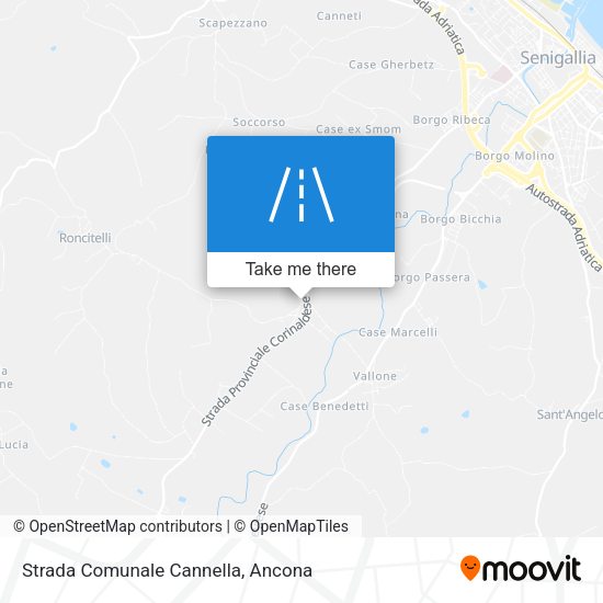 Strada Comunale Cannella map