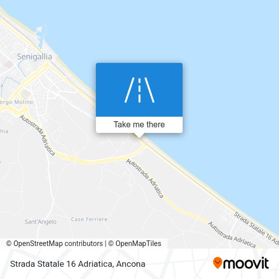 Strada Statale 16 Adriatica map