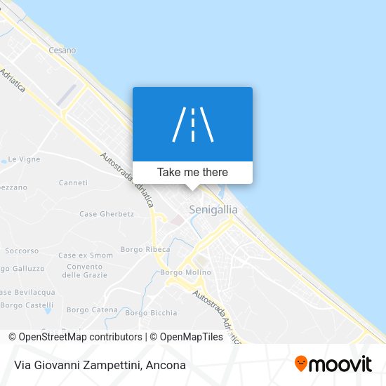 Via Giovanni Zampettini map