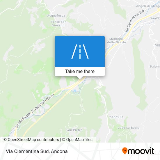 Via Clementina Sud map