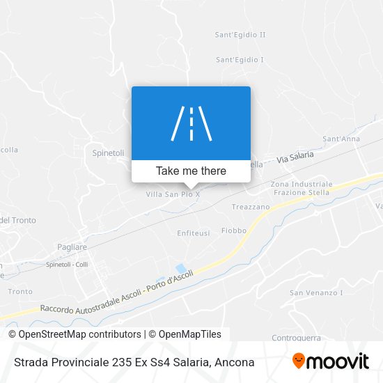 Strada Provinciale 235 Ex Ss4 Salaria map