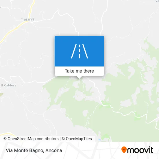 Monte Bagno Street map