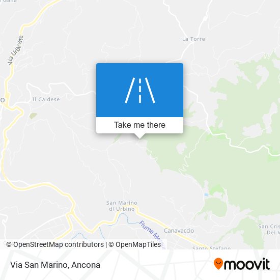 Via San Marino map