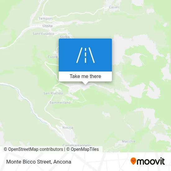 Monte Bicco Street map