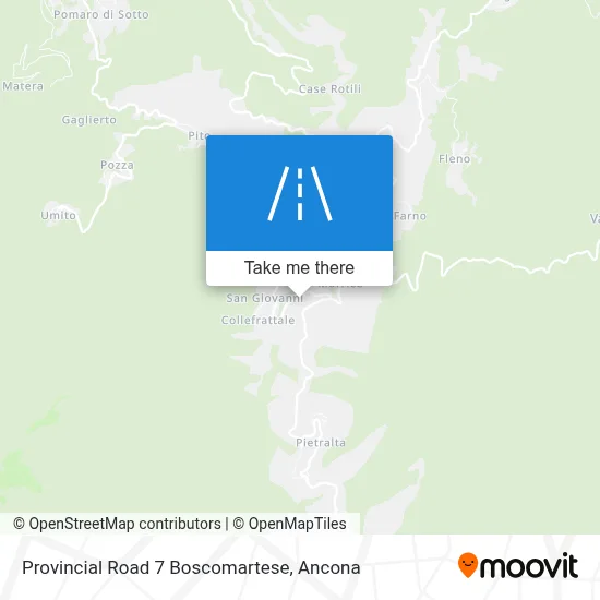 Provincial Road 7 Boscomartese map