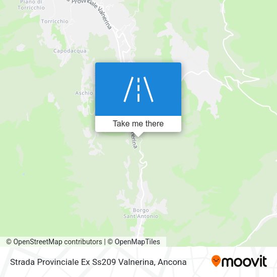 Strada Provinciale Ex Ss209 Valnerina map
