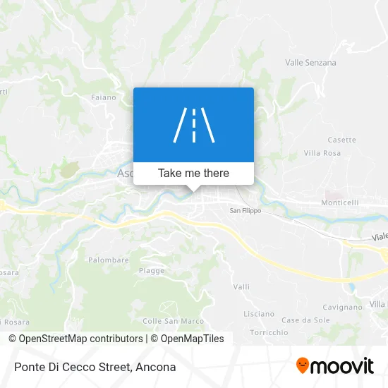 Ponte Di Cecco Street map