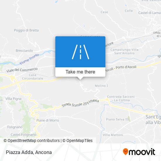 Piazza Adda map