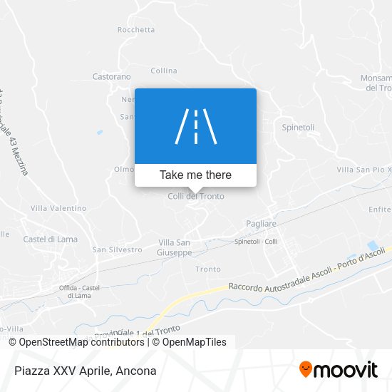 Piazza XXV Aprile map