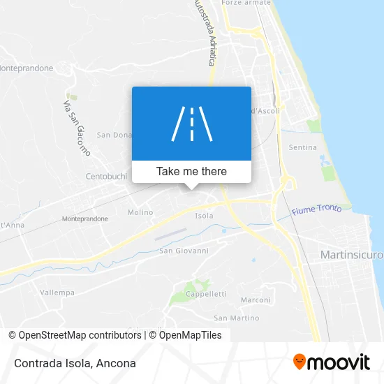 Contrada Isola map